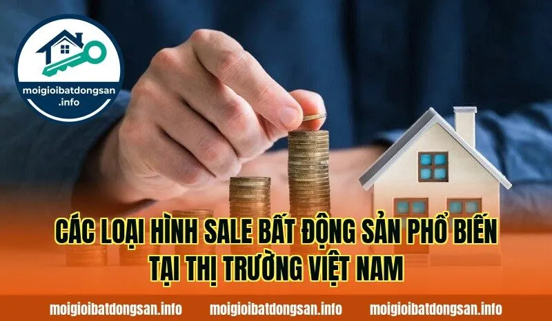 Các loại hình sale bất động sản phổ biến tại thị trường Việt Nam