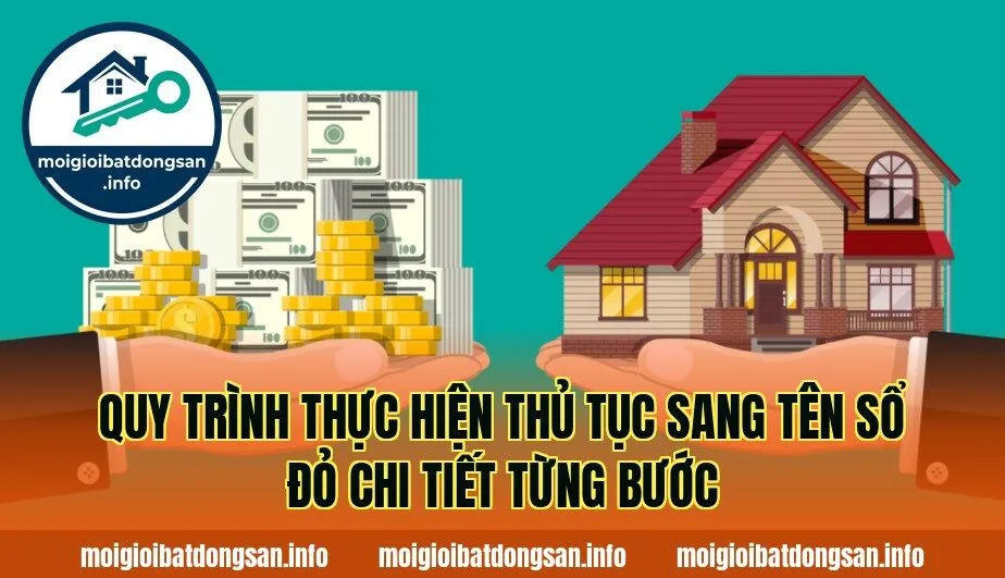 Quy trình thực hiện thủ tục sang tên sổ đỏ chi tiết từng bước