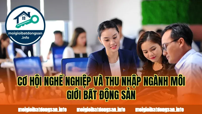 Cơ hội nghề nghiệp và thu nhập ngành môi giới bất động sản