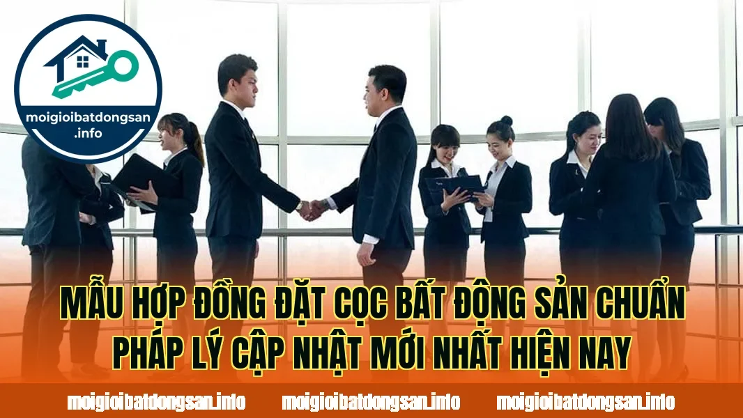 Mẫu hợp đồng đặt cọc bất động sản chuẩn pháp lý cập nhật mới nhất hiện nay